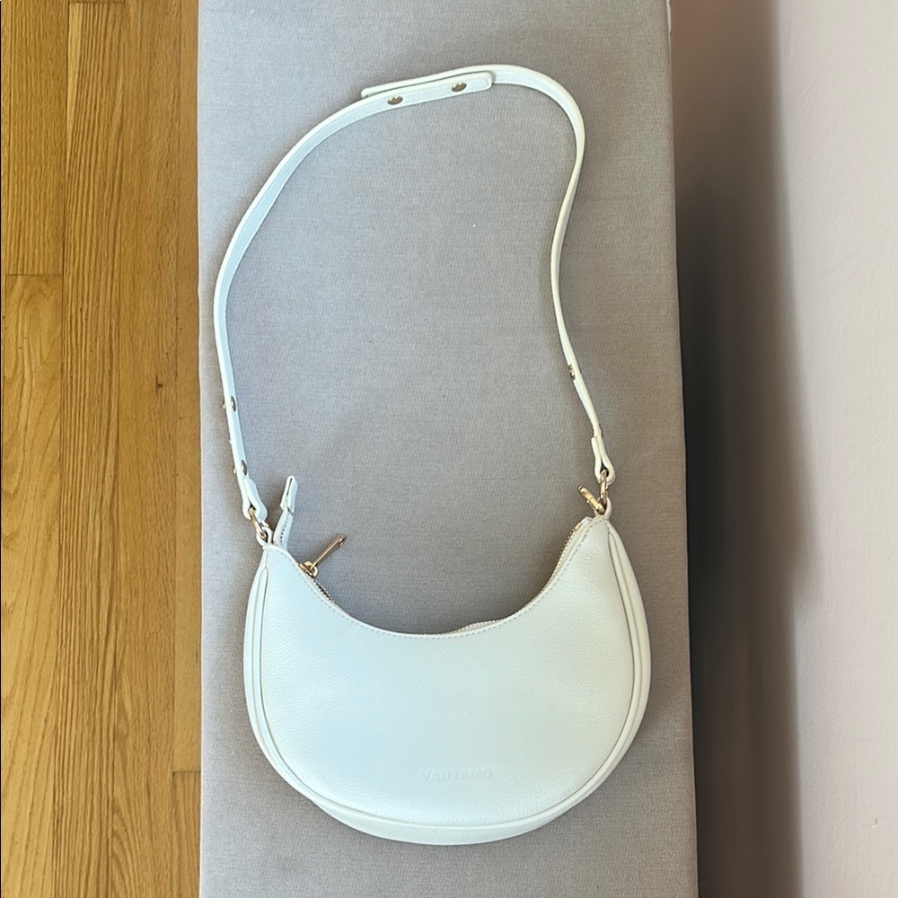 White Leather Shoulder Bag
